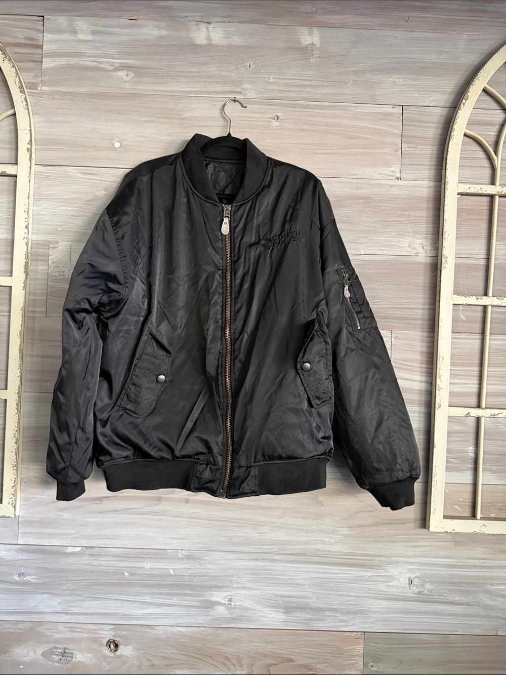 Black Bomber Jacket - SouthPole